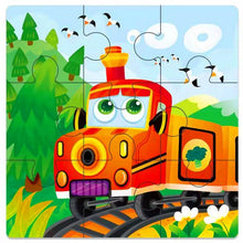 Load image into Gallery viewer, Kids Wooden 3D Puzzle Jigsaw Cartoon Animal/Traffic Puzzles Toy - BabyToysworld