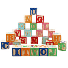 Load image into Gallery viewer, Wooden Alphabet Letters Digital Early Learning ABC Cube Blocks Toys - BabyToysworld