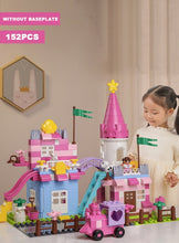 Load image into Gallery viewer, New Girls Pink Princess Castle Building Blocks Bricks Toys - BabyToysworld