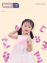 Load image into Gallery viewer, New Girls Pink Princess Castle Building Blocks Bricks Toys - BabyToysworld