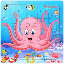 Load image into Gallery viewer, Baby Cartoon Animal Puzzle Toys - BabyToysworld
