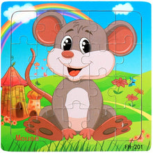 Load image into Gallery viewer, Baby Cartoon Animal Puzzle Toys - BabyToysworld
