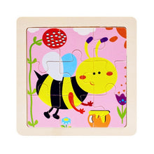 Load image into Gallery viewer, Kids Wooden 3D Puzzle Jigsaw Cartoon Animal/Traffic Puzzles Toy - BabyToysworld
