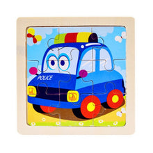 Load image into Gallery viewer, Kids Wooden 3D Puzzle Jigsaw Cartoon Animal/Traffic Puzzles Toy - BabyToysworld
