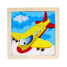 Load image into Gallery viewer, Kids Wooden 3D Puzzle Jigsaw Cartoon Animal/Traffic Puzzles Toy - BabyToysworld
