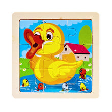 Load image into Gallery viewer, Kids Wooden 3D Puzzle Jigsaw Cartoon Animal/Traffic Puzzles Toy - BabyToysworld
