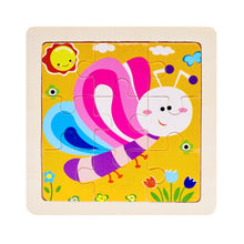 Load image into Gallery viewer, Kids Wooden 3D Puzzle Jigsaw Cartoon Animal/Traffic Puzzles Toy - BabyToysworld
