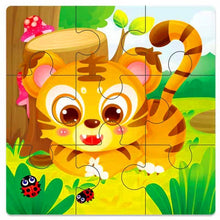 Load image into Gallery viewer, Kids Wooden 3D Puzzle Jigsaw Cartoon Animal/Traffic Puzzles Toy - BabyToysworld
