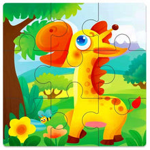 Load image into Gallery viewer, Kids Wooden 3D Puzzle Jigsaw Cartoon Animal/Traffic Puzzles Toy - BabyToysworld
