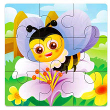 Load image into Gallery viewer, Kids Wooden 3D Puzzle Jigsaw Cartoon Animal/Traffic Puzzles Toy - BabyToysworld
