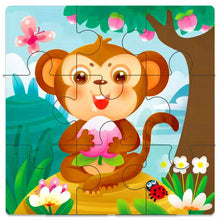 Load image into Gallery viewer, Kids Wooden 3D Puzzle Jigsaw Cartoon Animal/Traffic Puzzles Toy - BabyToysworld
