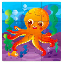 Load image into Gallery viewer, Kids Wooden 3D Puzzle Jigsaw Cartoon Animal/Traffic Puzzles Toy - BabyToysworld
