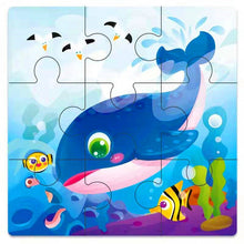 Load image into Gallery viewer, Kids Wooden 3D Puzzle Jigsaw Cartoon Animal/Traffic Puzzles Toy - BabyToysworld
