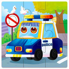 Load image into Gallery viewer, Kids Wooden 3D Puzzle Jigsaw Cartoon Animal/Traffic Puzzles Toy - BabyToysworld
