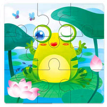 Load image into Gallery viewer, Kids Wooden 3D Puzzle Jigsaw Cartoon Animal/Traffic Puzzles Toy - BabyToysworld

