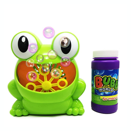 New Cute Frog Automatic Bubble Machine Gun - BabyToysworld