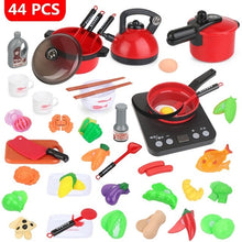 Load image into Gallery viewer, 44 Pieces Children Mini Kitchen Set - BabyToysworld
