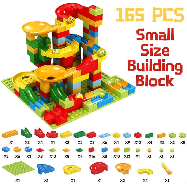 330PCS Building Bricks Mini Marble Race Run Building Blocks Toys - BabyToysworld